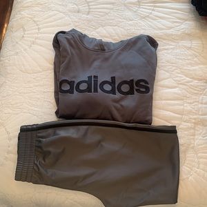 Boys Adidas Gray Outfit